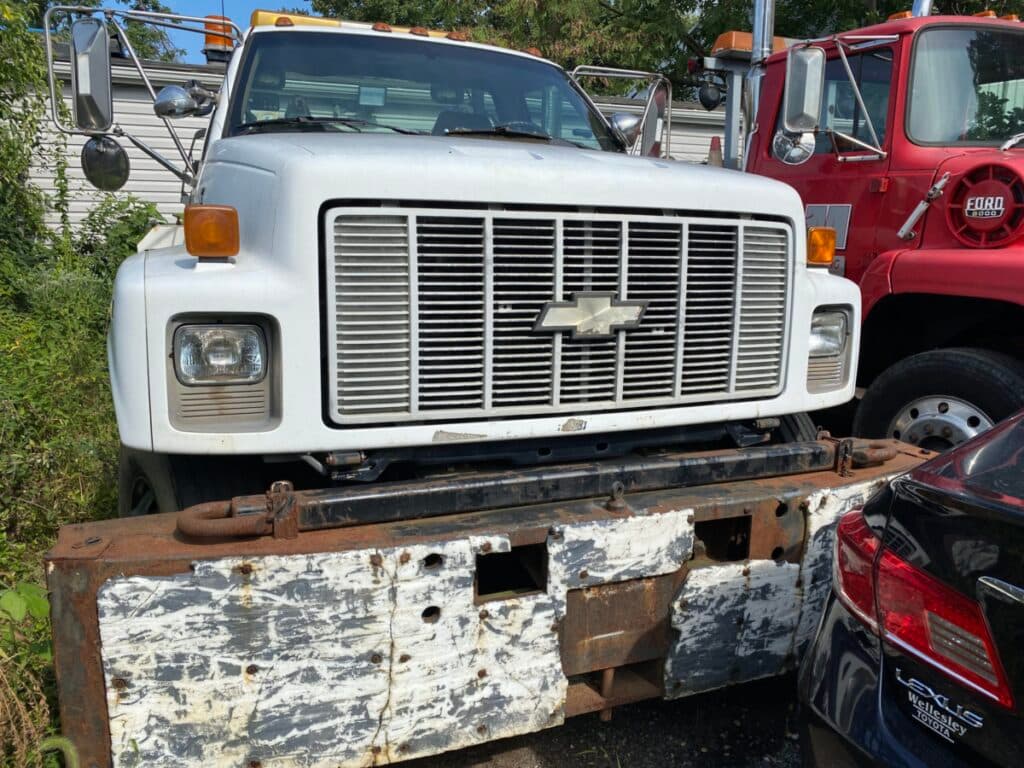 A&M Repair & Towing tow trucks in the yard
